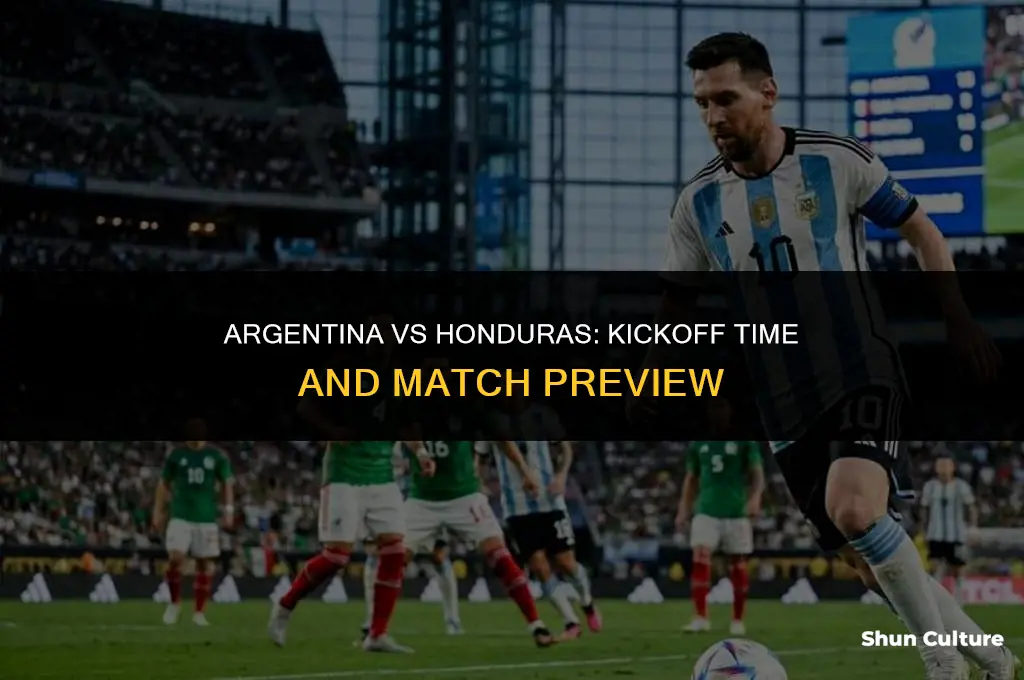 what time is argentina vs honduras