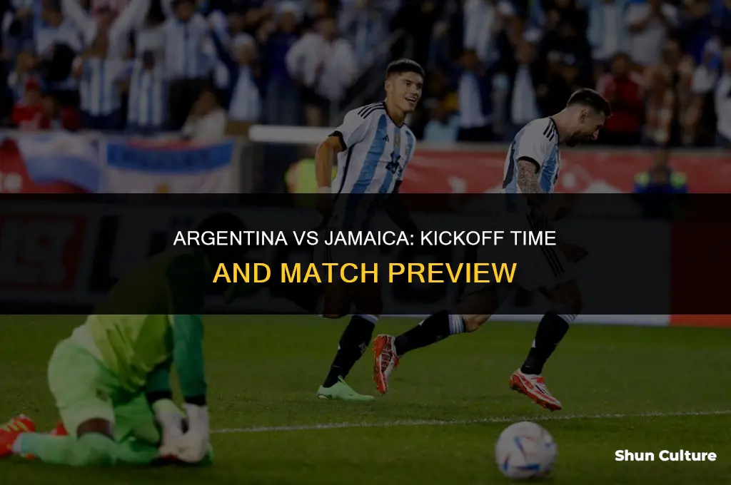what time is argentina vs jamaica