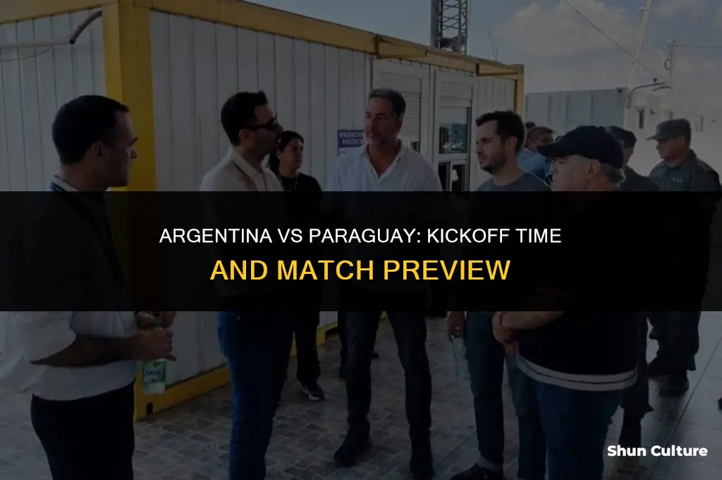 what time is argentina vs paraguay