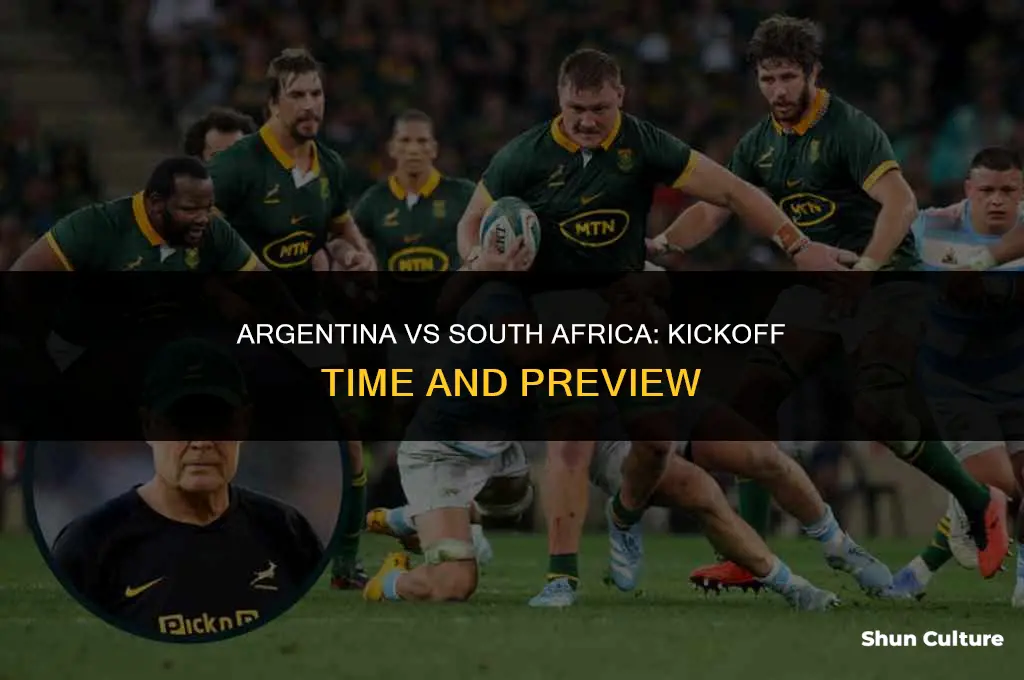 what time is argentina vs south africa