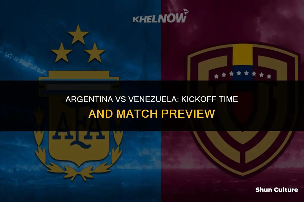 what time is argentina vs venezuela