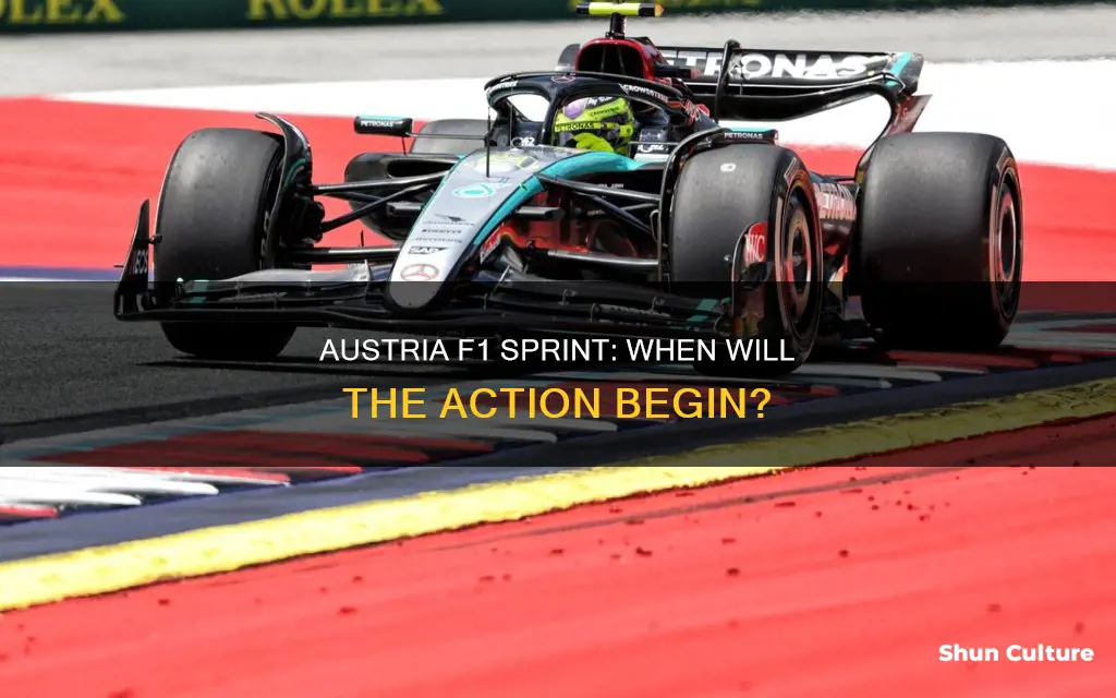 what time is austria f1 sprint race