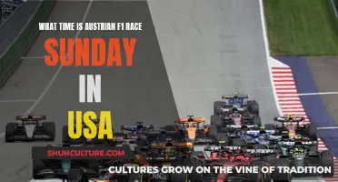 Austrian F1 Race: Sunday Start Time in USA