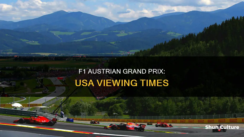 what time is austrian f1 race sunday in usa