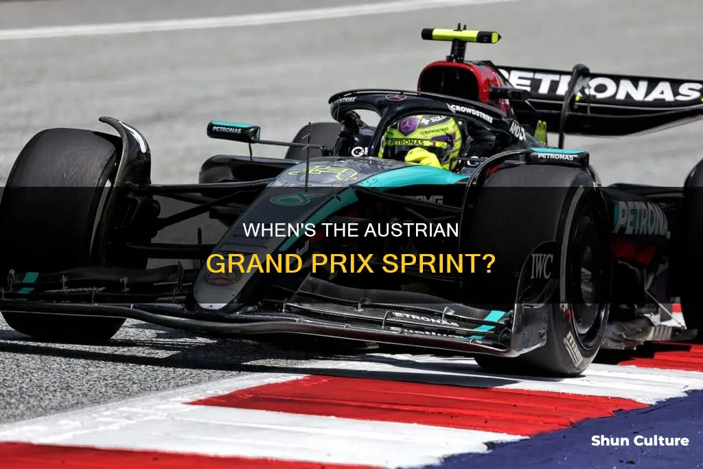 what time is austrian grand prix sprint