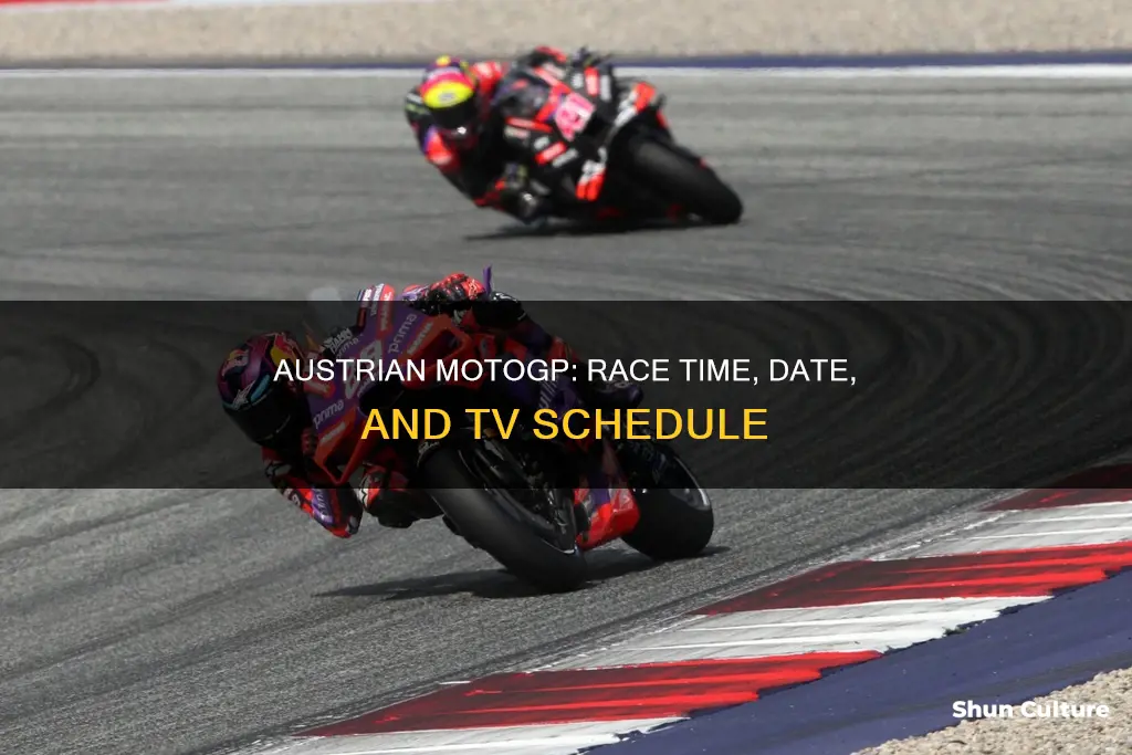 what time is austrian motogp