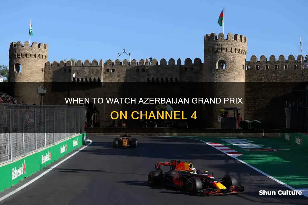 what time is azerbaijan grand prix on channel 4