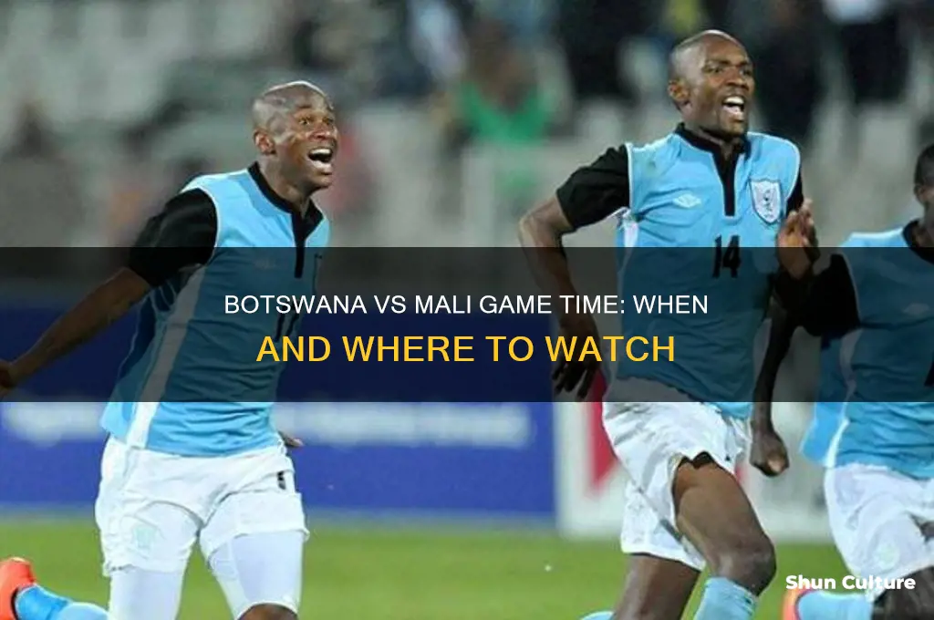 what time is botswana vs mali game