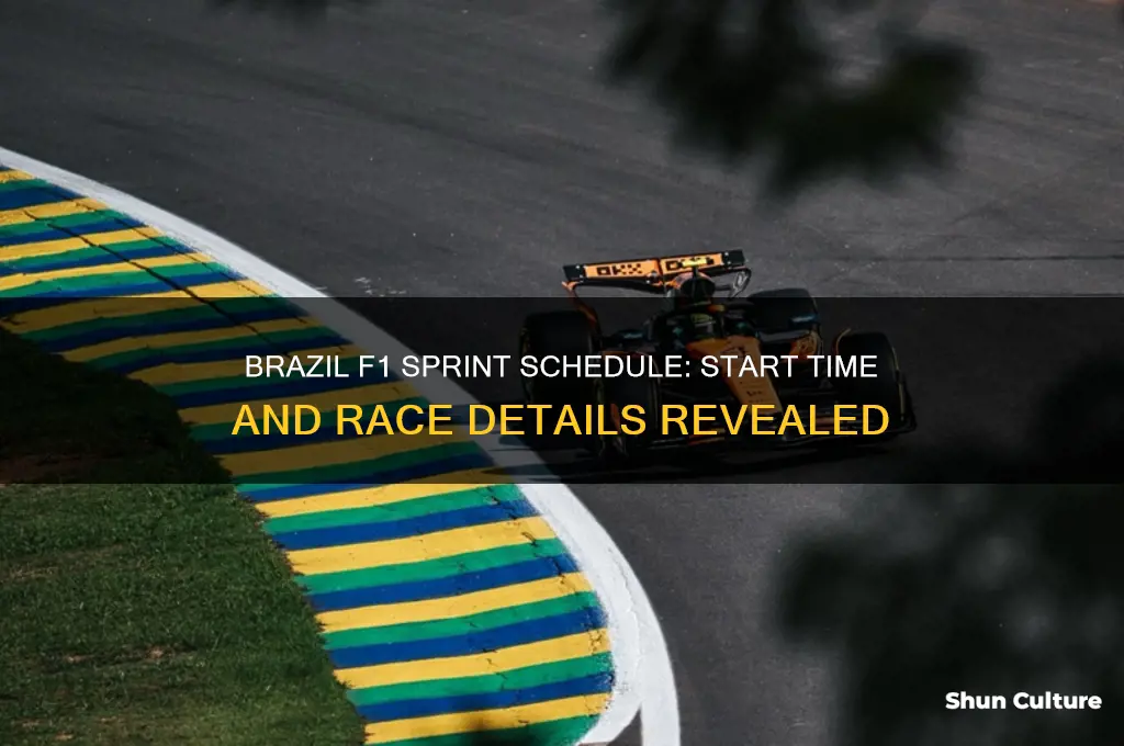 what time is brazil f1 sprint