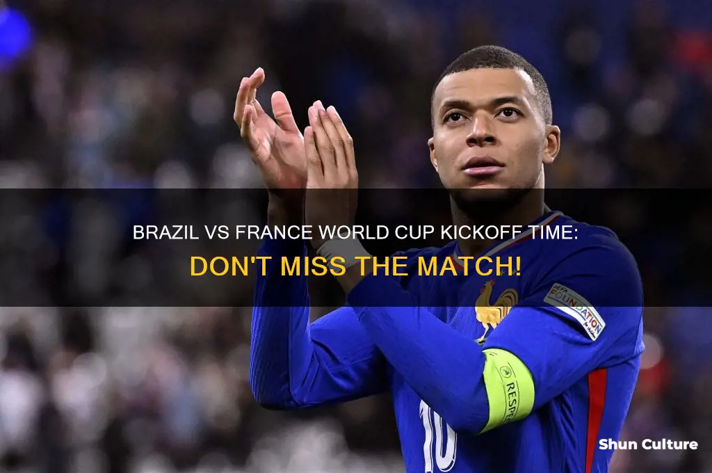 what time is brazil vs france world cup