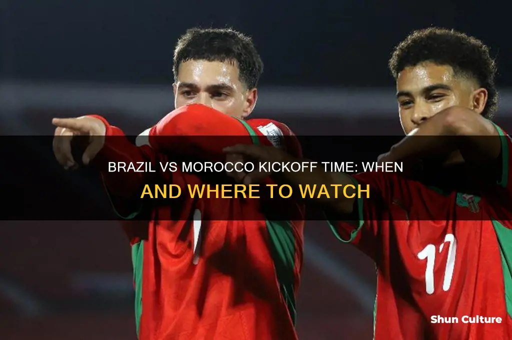 what time is brazil vs morocco