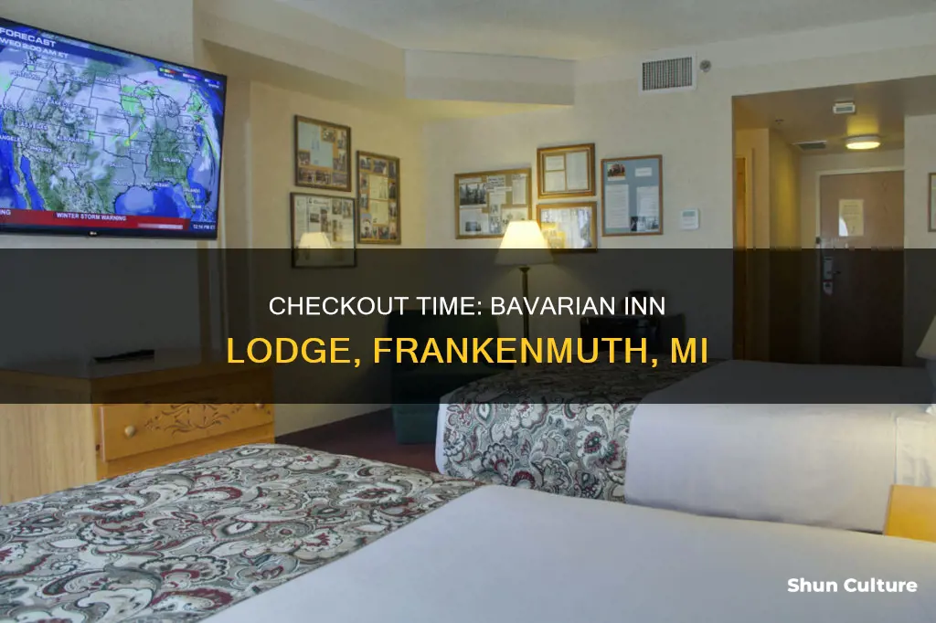 what time is checkout at bavarian inn lodge frankenmuth mi