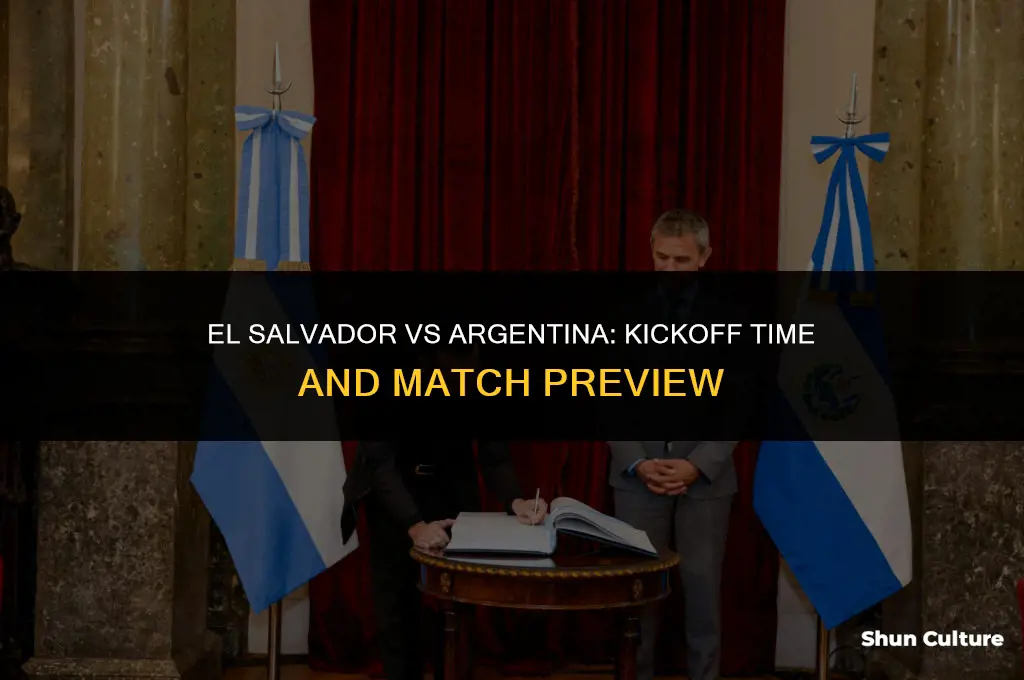what time is el salvador vs argentina