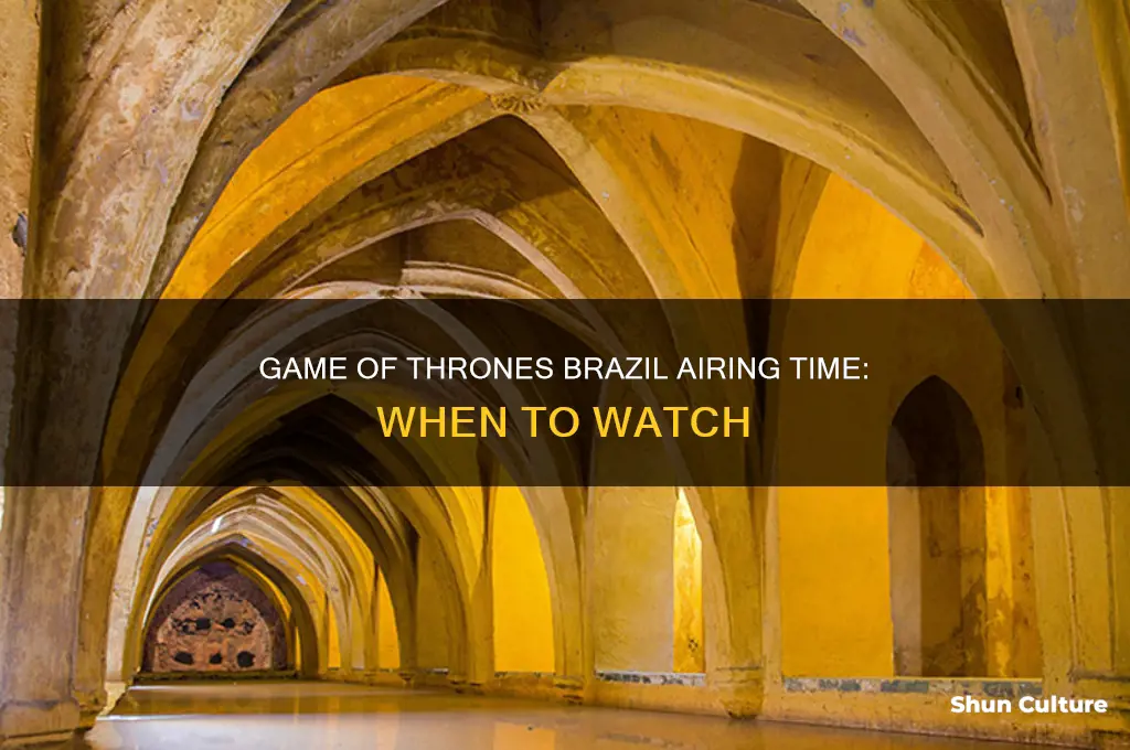 what time is game of thrones on in brazil