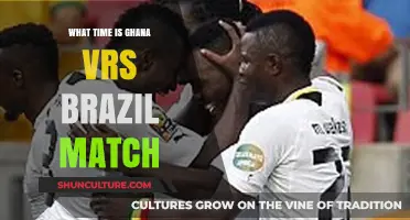 Ghana vs. Brazil Match Time: When and Where to Watch