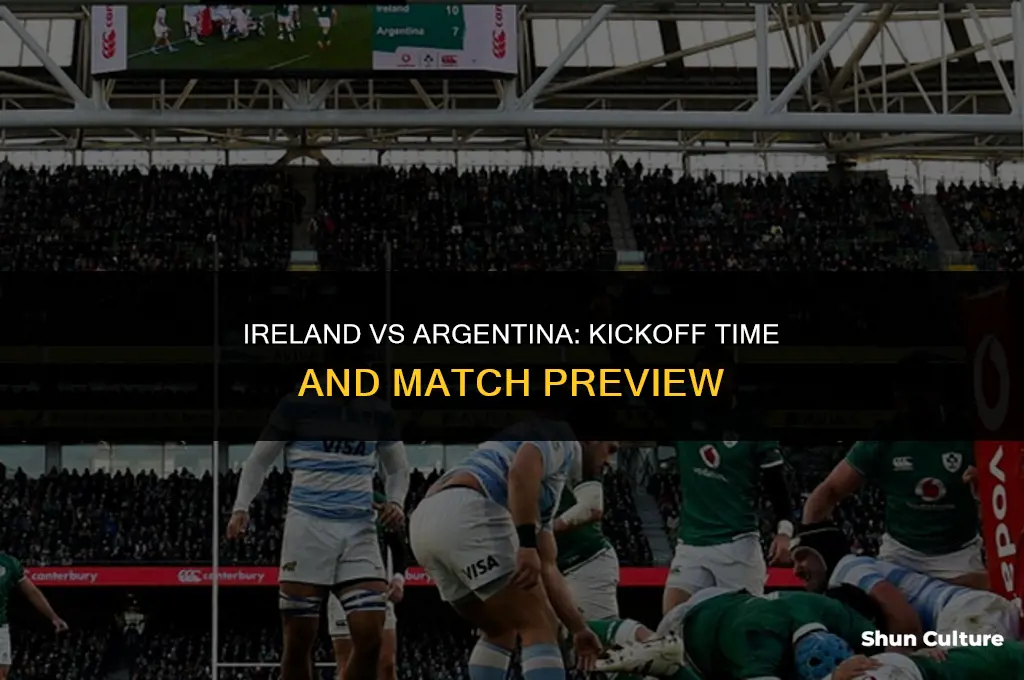 what time is ireland vs argentina
