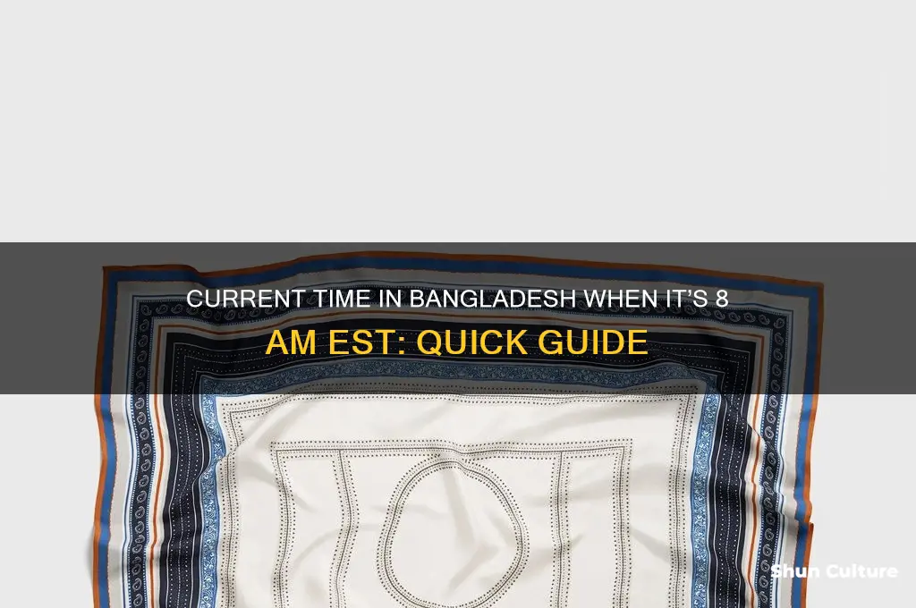 what time is it in bangladesh if its 8am est