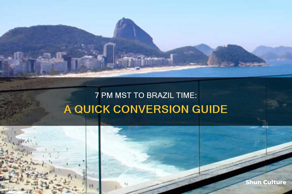 what time is it in brazil at 7 pm mst