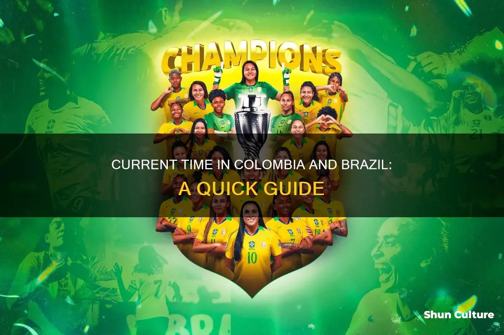 what time is it in colombia brazil right now