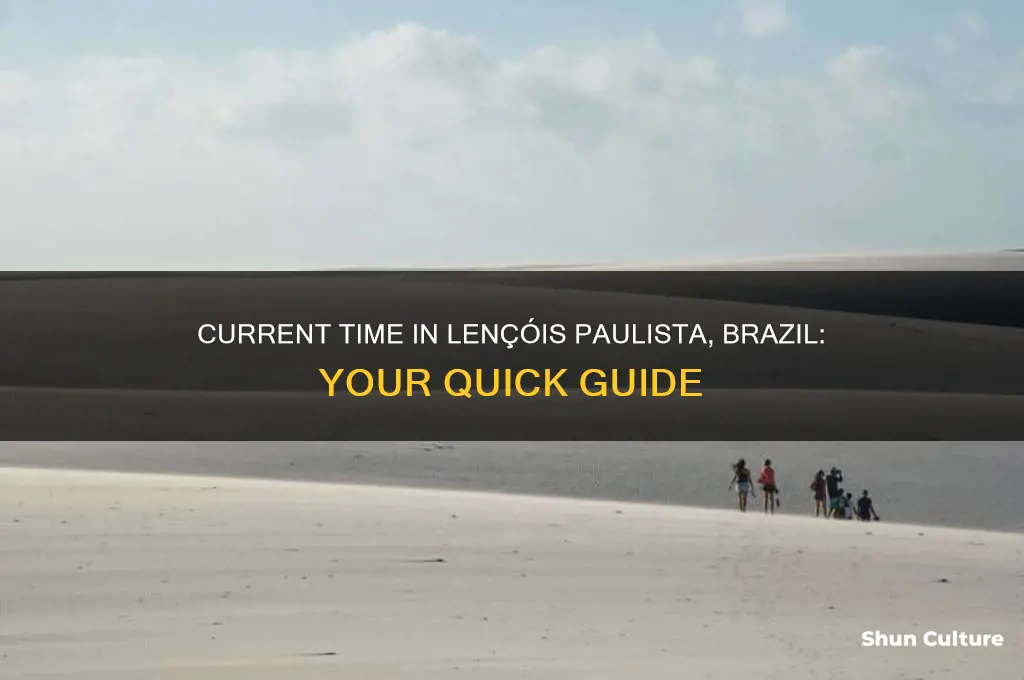 what time is it in lencous paulista brazil
