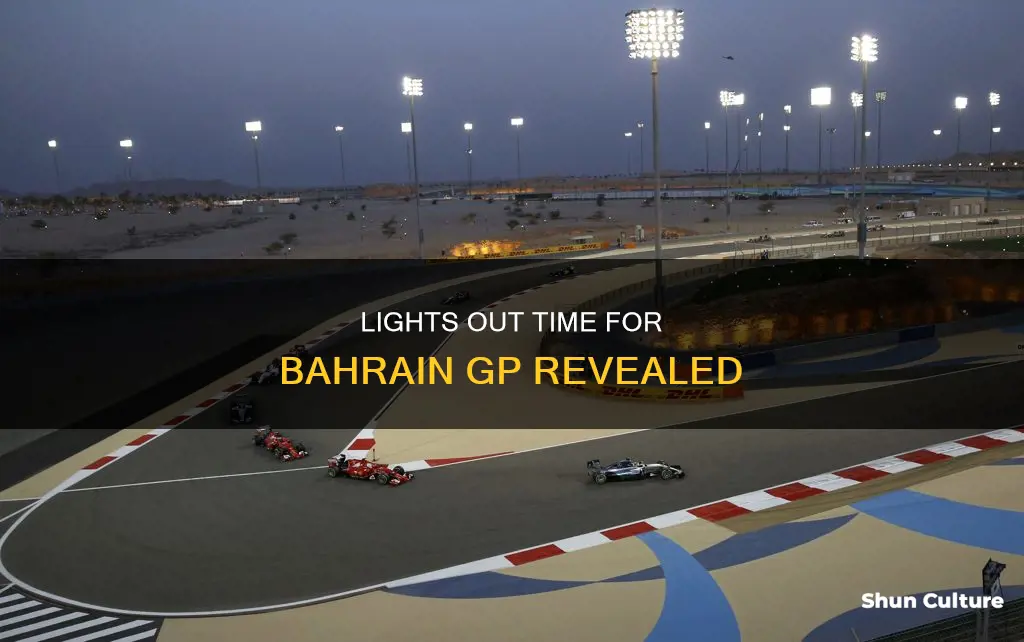 what time is lights out bahrain gp