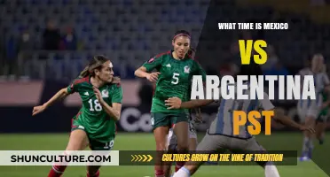 Mexico vs Argentina: Kickoff Time in PST Revealed!