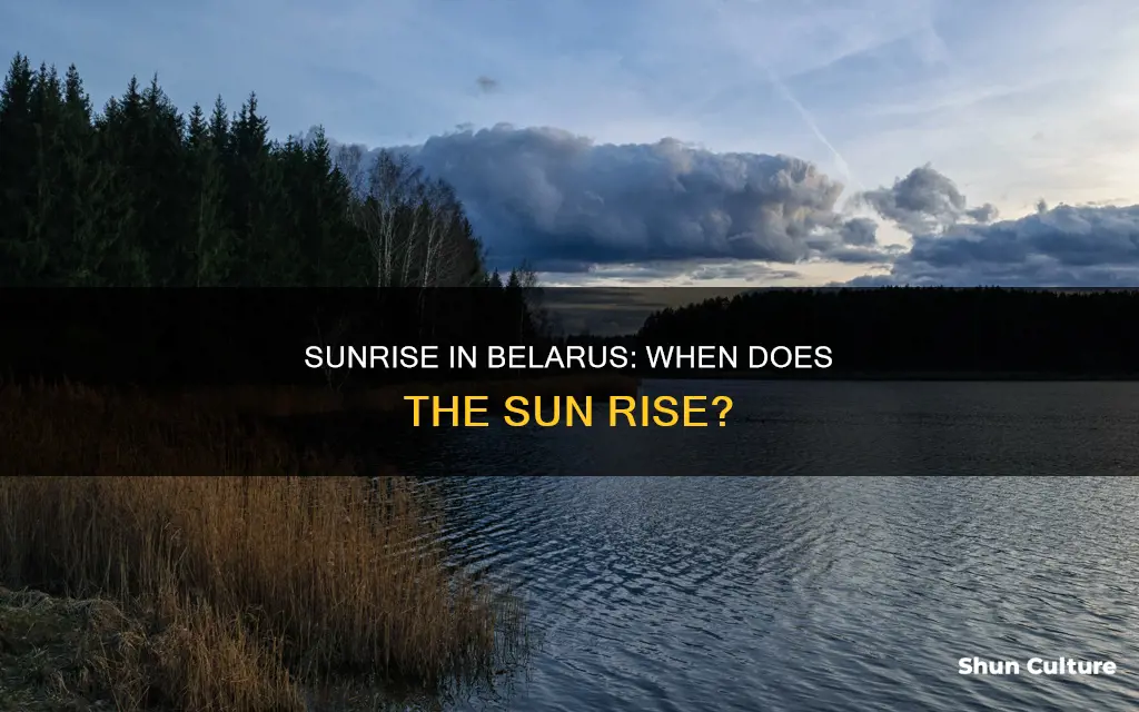 what time is sunrise in belarus