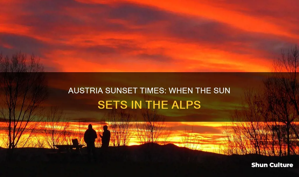 what time is sunset in austria