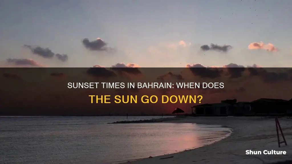 what time is sunset in bahrain