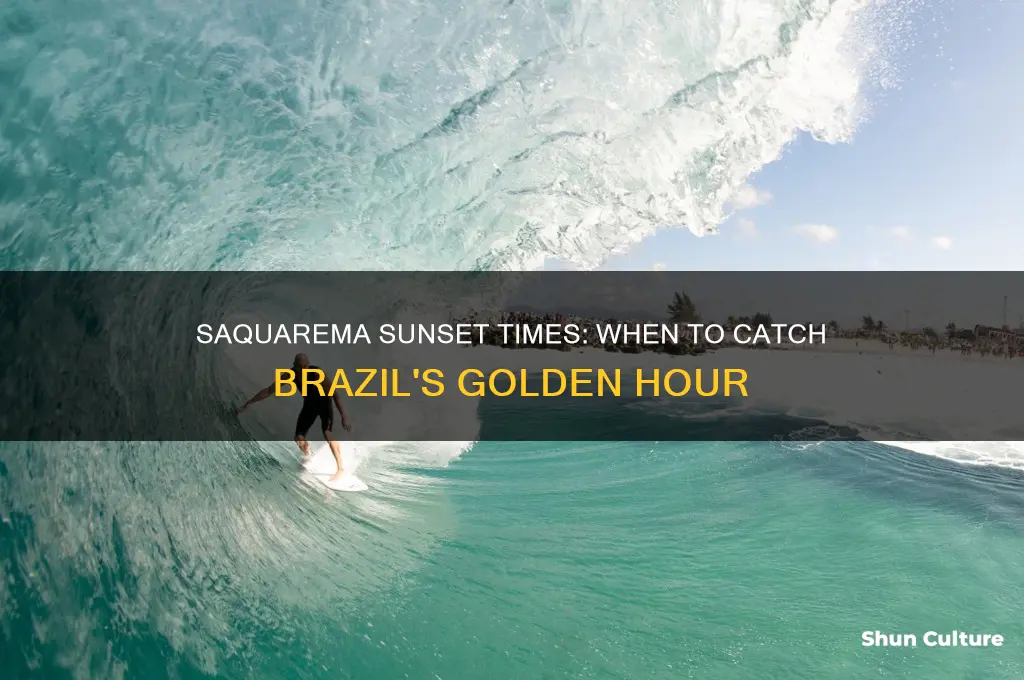 what time is sunset in saquarema brazil