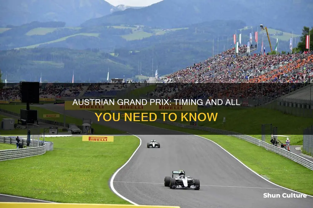 what time is the austrian grand prix