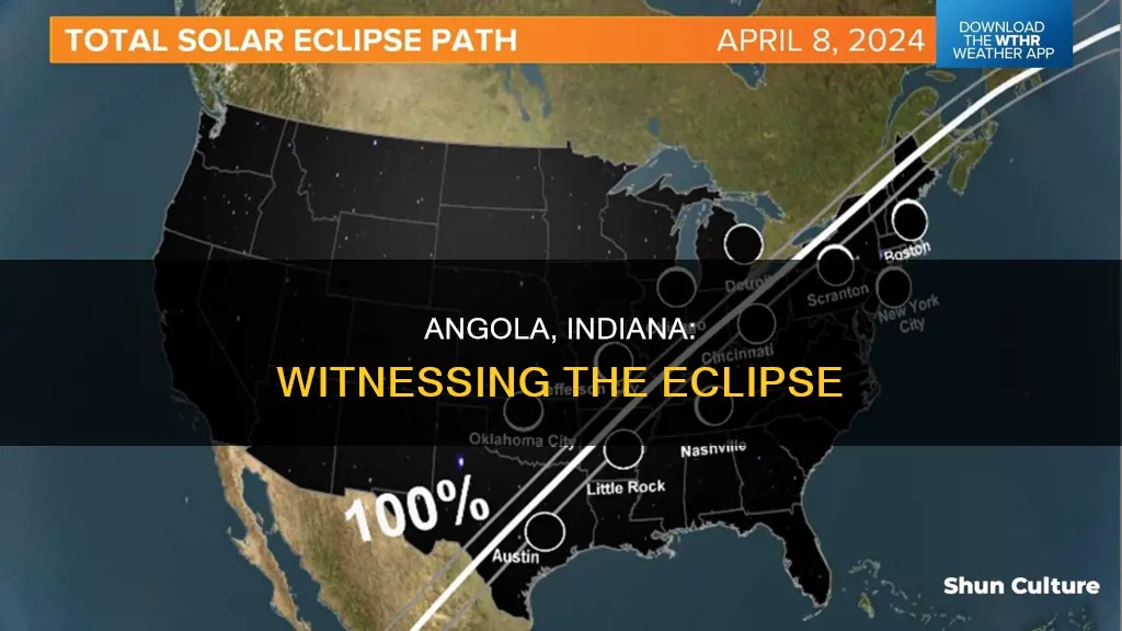 what time is the eclipse in angola indiana