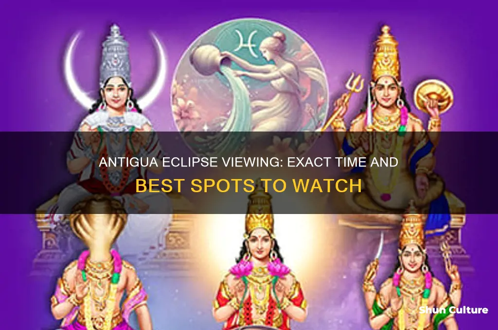 what time is the eclipse in antigua