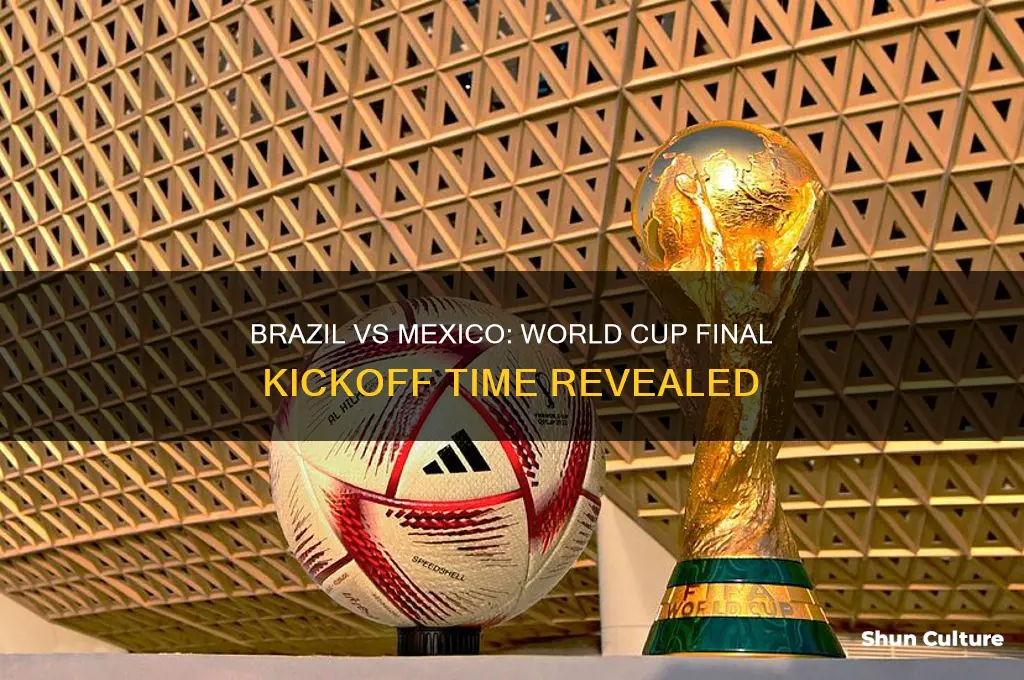 what time is the world cup final brazil vs mexico
