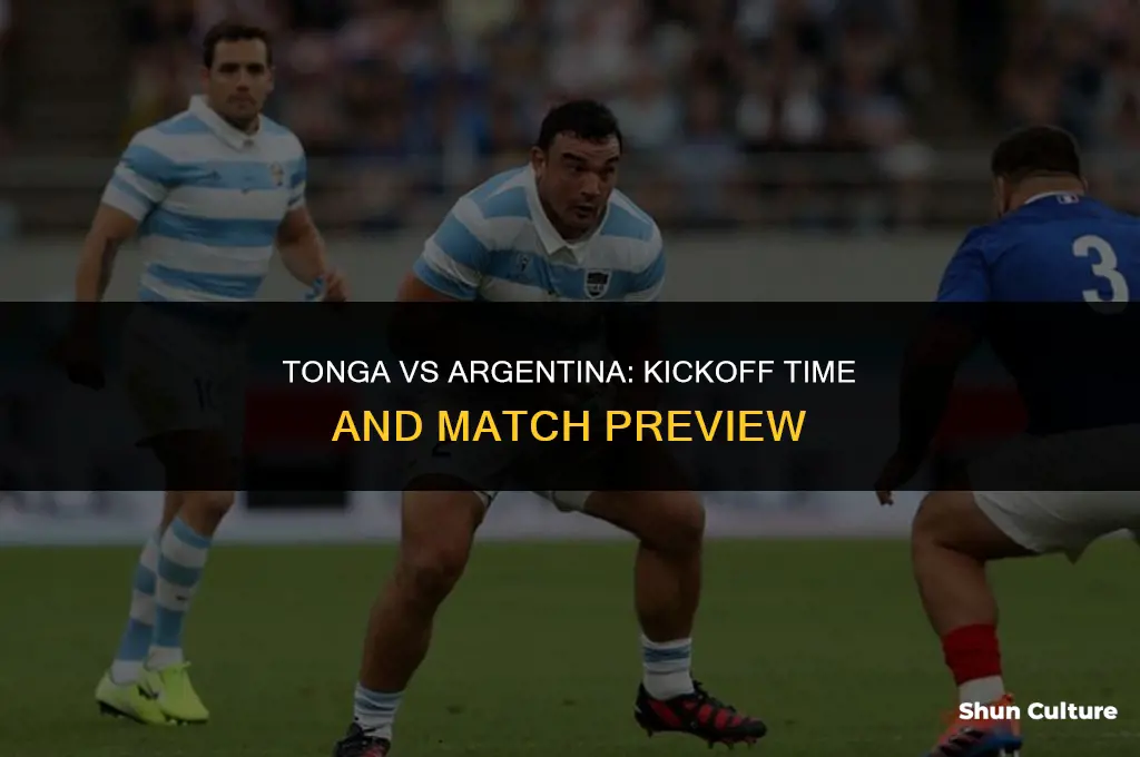 what time is tonga vs argentina