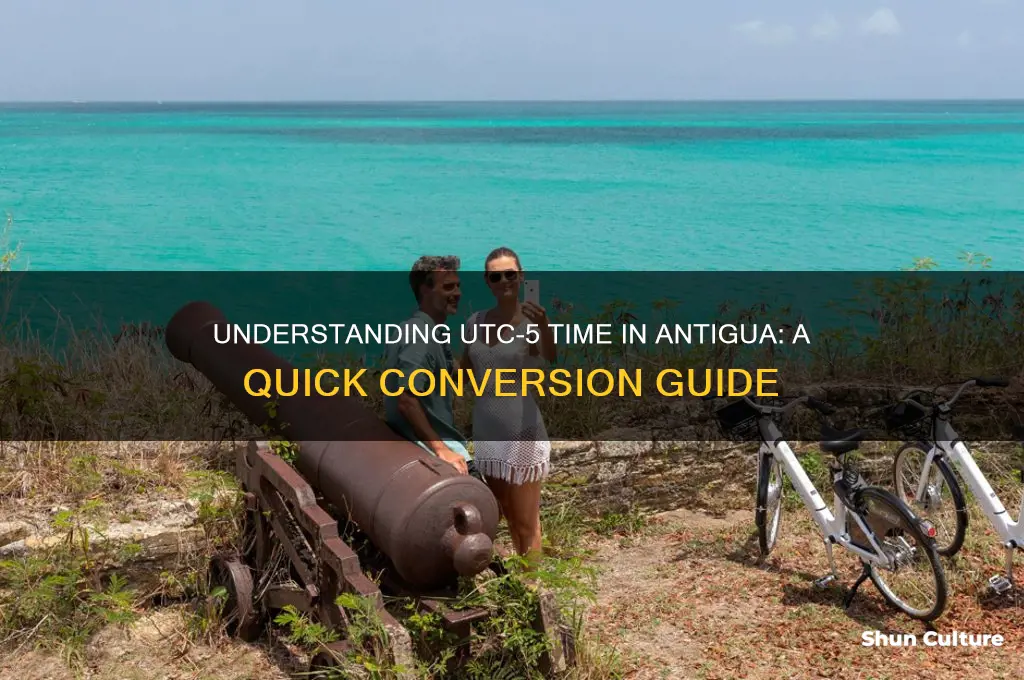 what time is utc-5 in antigua