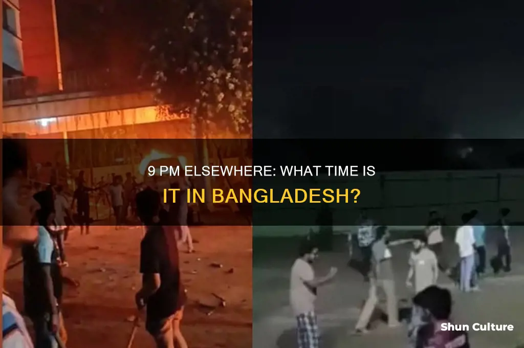 what time will it be in bangladesh at 9 pm
