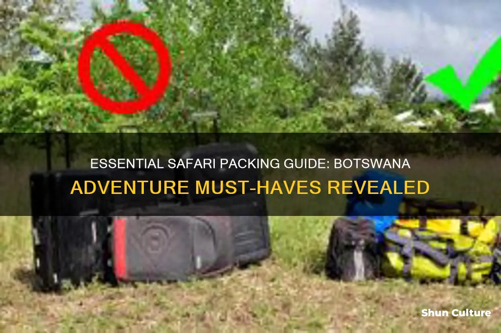 what to bring on safari in botswana