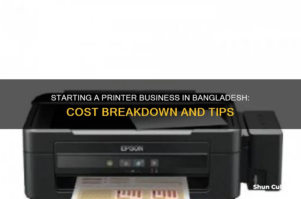 what to cost of printer business in bangladesh