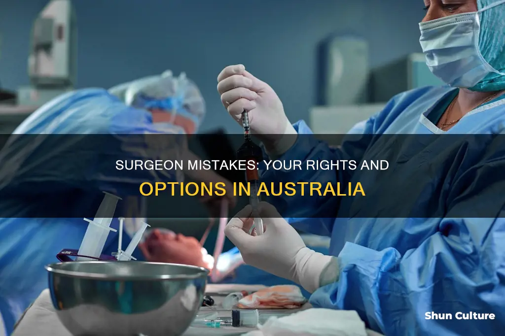 what to do if a surgeon makes a mistake australia