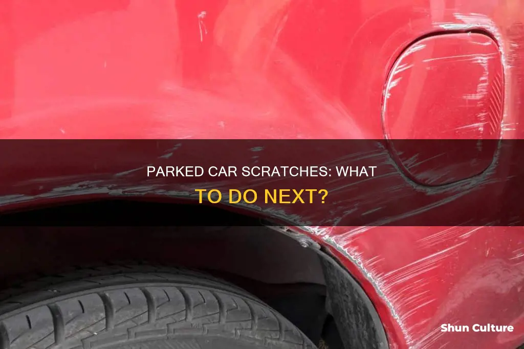 what to do if you scratch a parked car australia