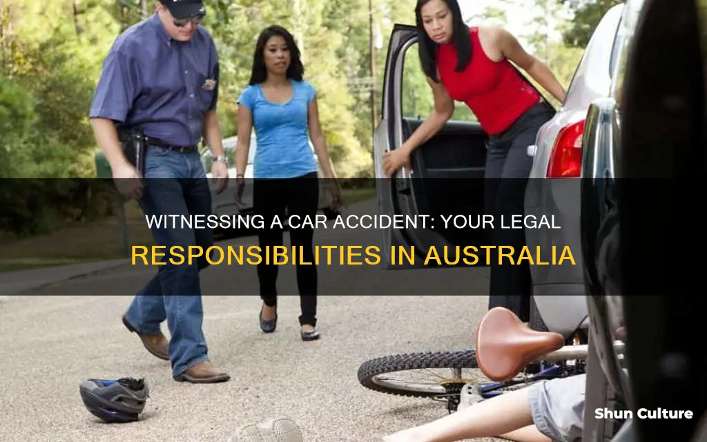 what to do if you witness a car accident australia