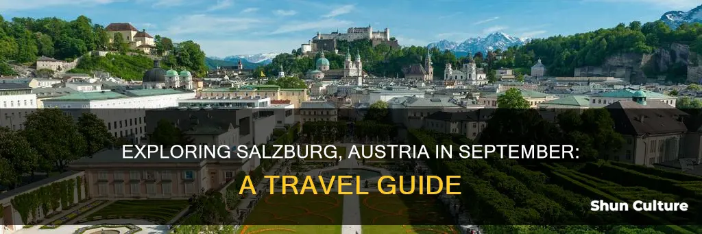 what to do in salzburg austria in September