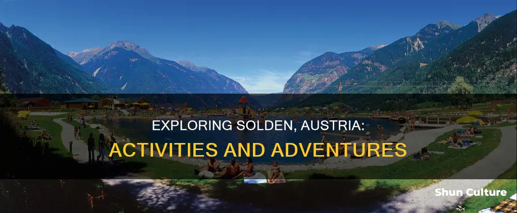 what to do in solden austria