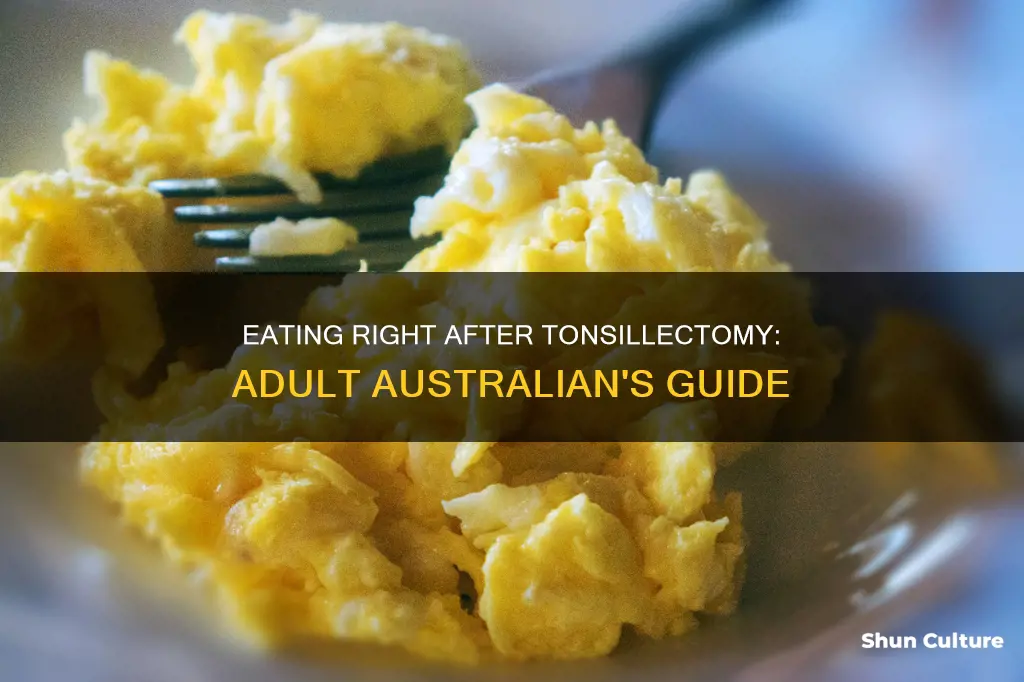 what to eat after tonsillectomy in adults australia