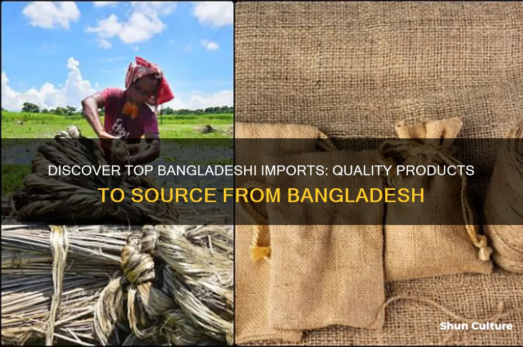 what to import from bangladesh