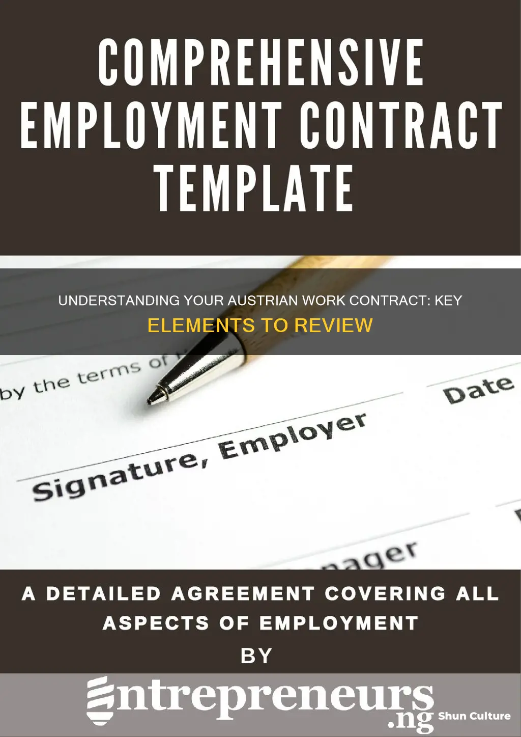 what to look at an austrian work contract