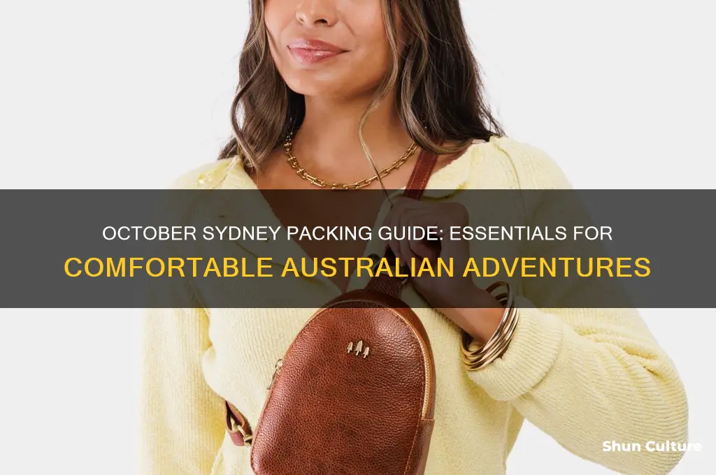 what to pack for sydney australia in October