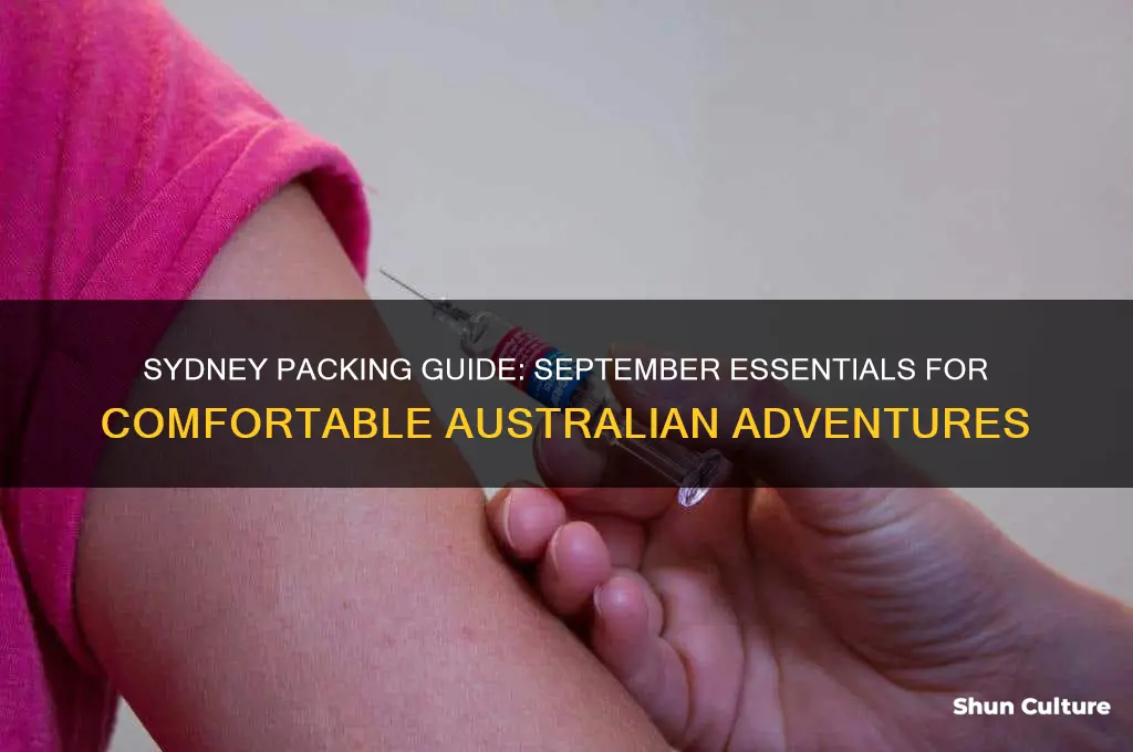 what to pack for sydney australia in September