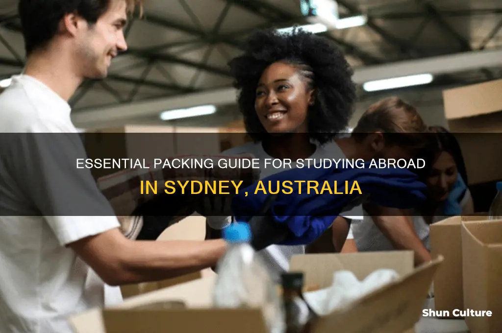 what to pack when studying abroad in sydney australia